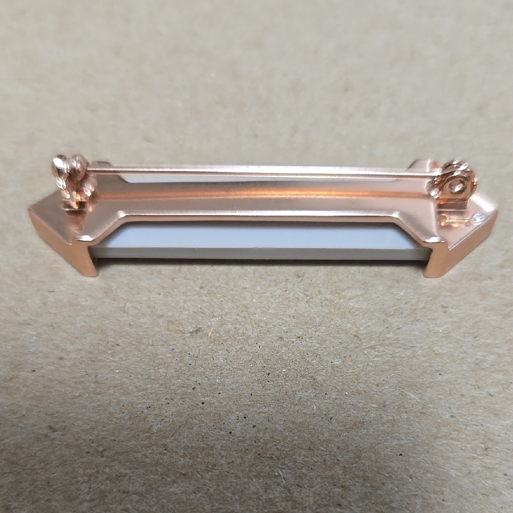 KEEP Collective Rose Gold and White Brooch - Picture 2 of 4